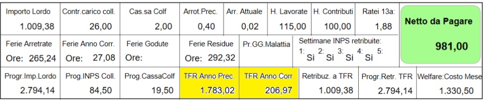 contatore tfr colf e badanti